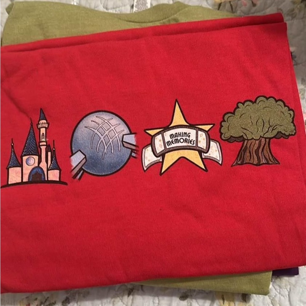Disney inspired 4 parks bella and canvas unisex cotton crew neck t shirts adult